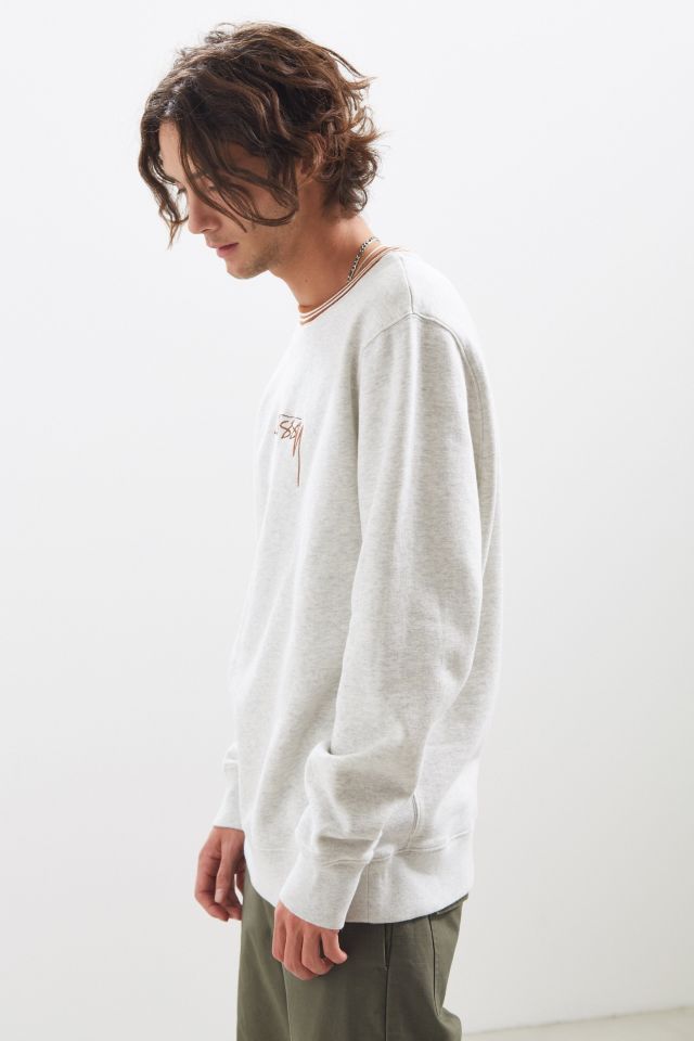 Stussy Contrast Collar Embroidered Crew Neck Sweatshirt #2