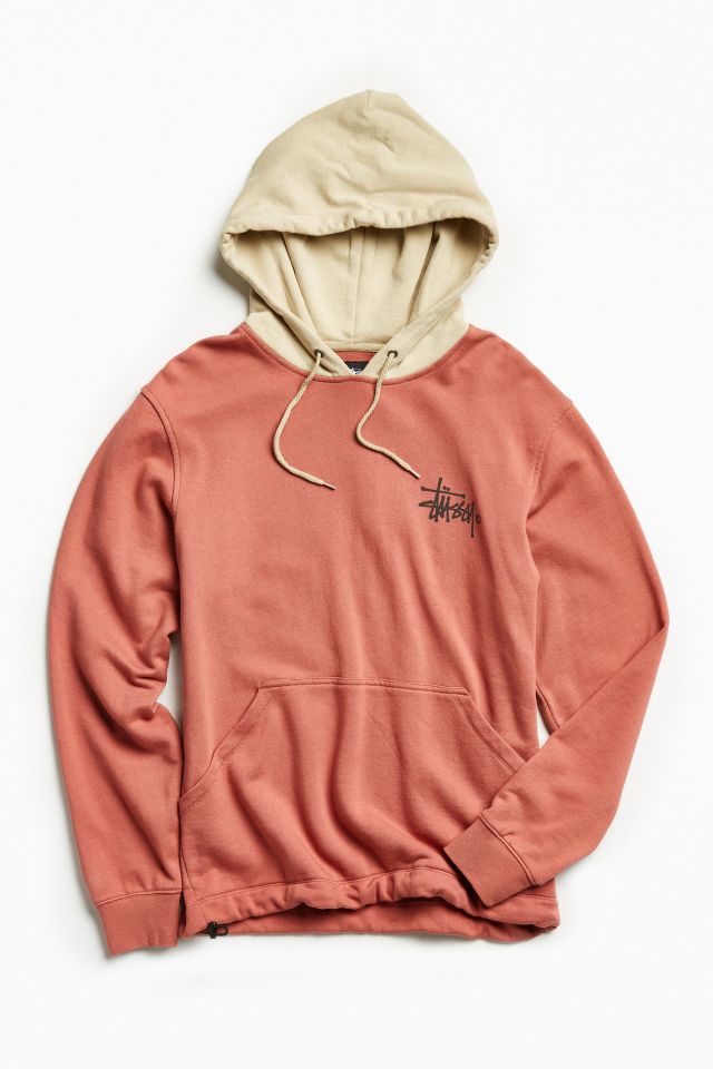 Stussy hoodie hot sale two tone