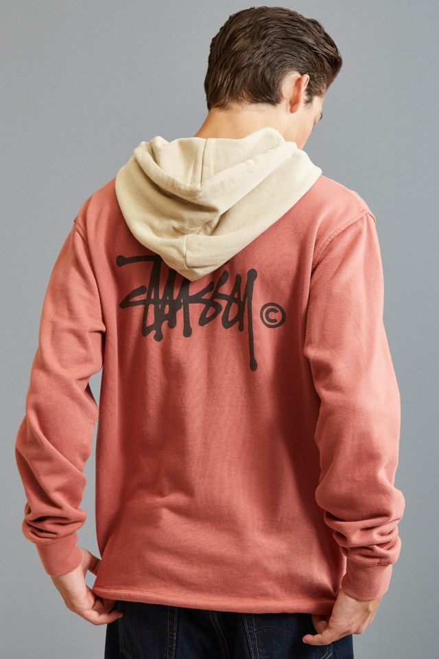 Stussy Two-Tone Hoodie Sweatshirt