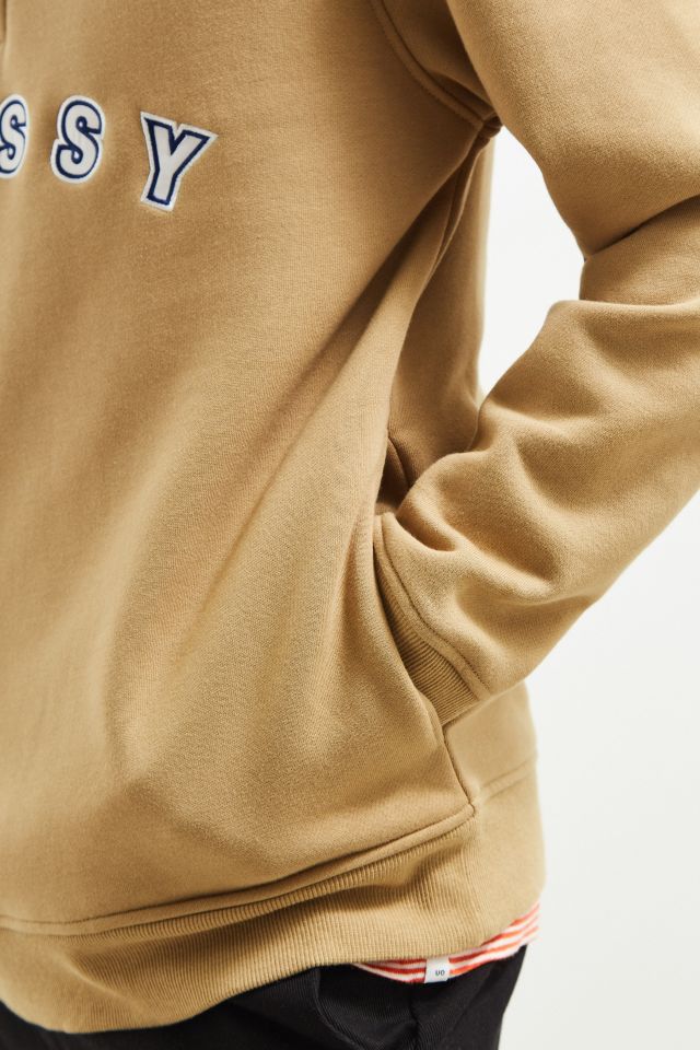 Stussy Embroidered Logo Quarter-Zip Mock Neck Sweatshirt #4