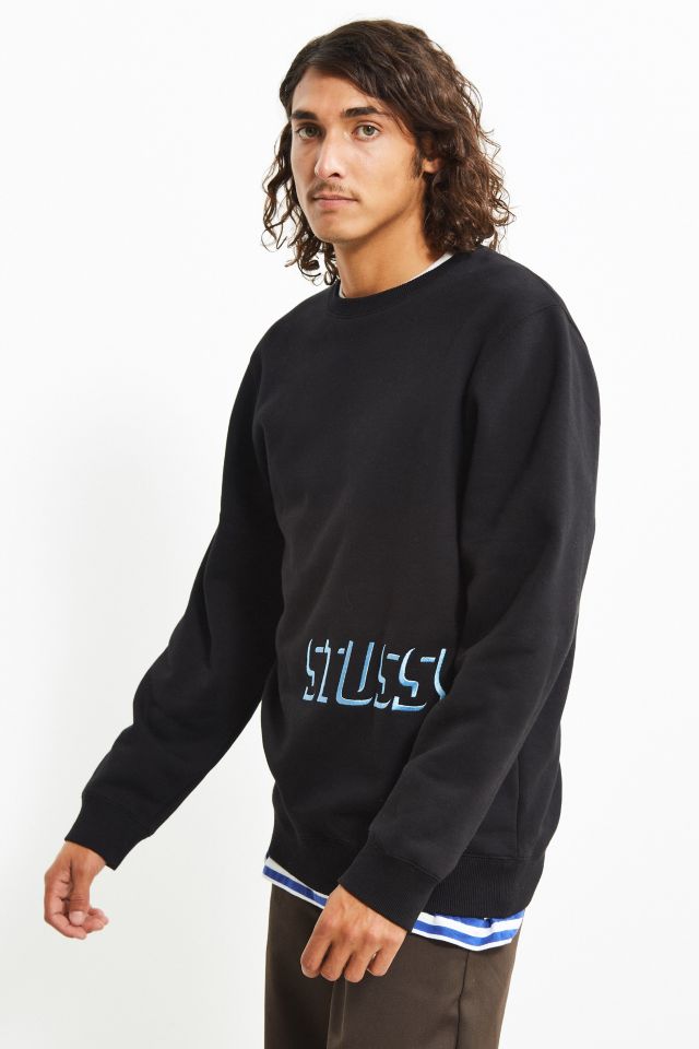 Stussy Arch Logo Crew Neck Sweatshirt, Urban Outfitters