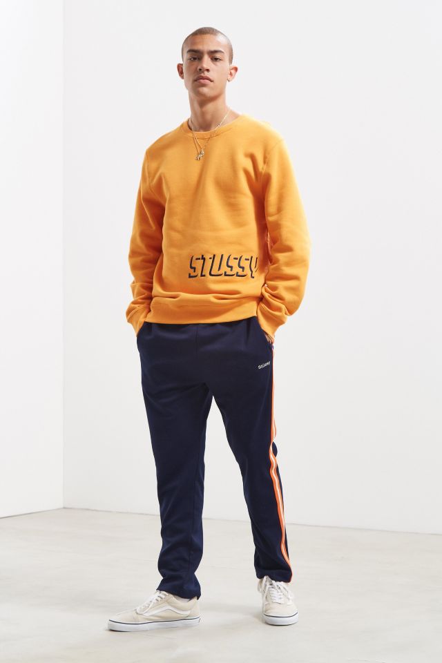 Stussy Embroidered Shadow Applique Apricot Crew Neck Sweatshirt #5