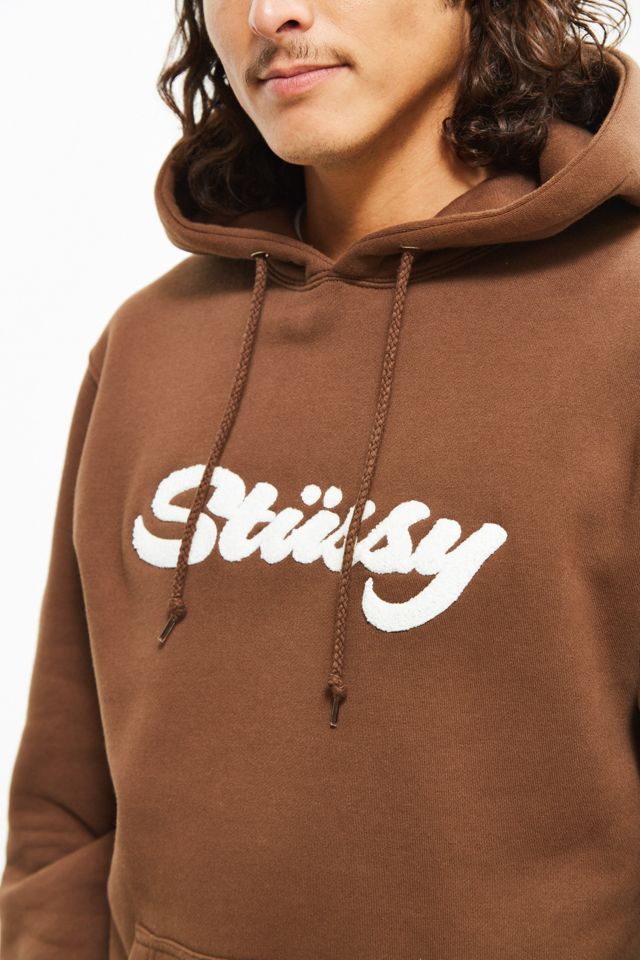 Stussy Chenille Applique Hoodie Sweatshirt | Urban Outfitters
