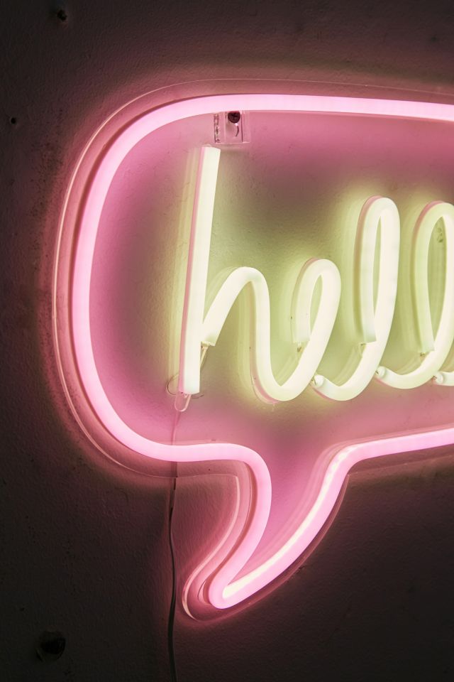 Hello Neon Sign #3