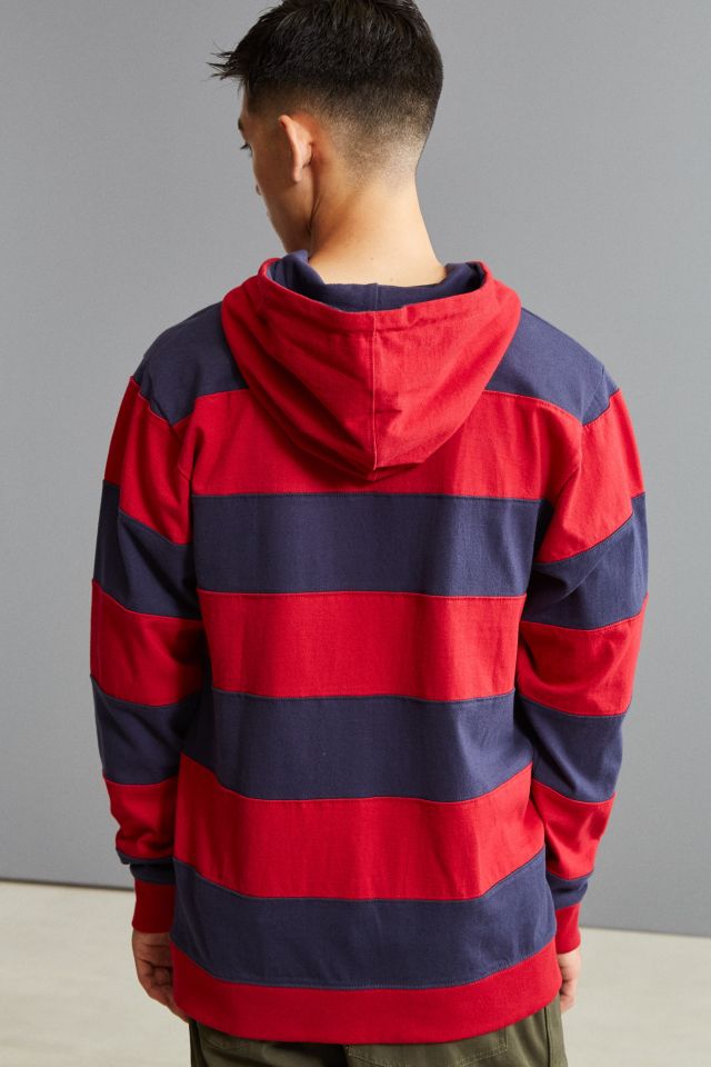 Stussy Stripe Embroidered Hooded Rugby Shirt #4
