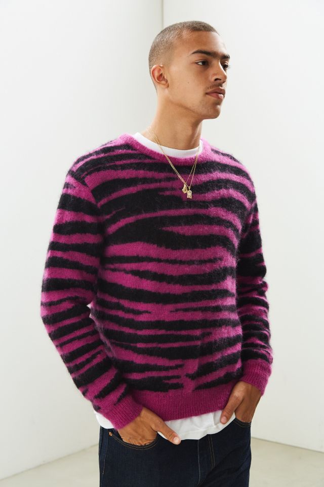 Stussy hot sale zebra sweater