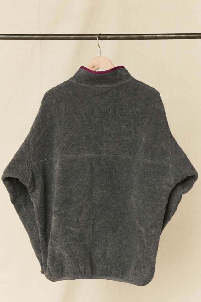 Vintage Patagonia Charcoal Fleece Pullover Jacket #5
