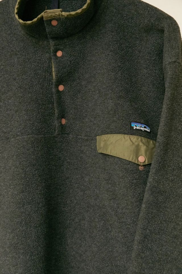 Vintage Patagonia Charcoal Fleece Pullover Jacket #3