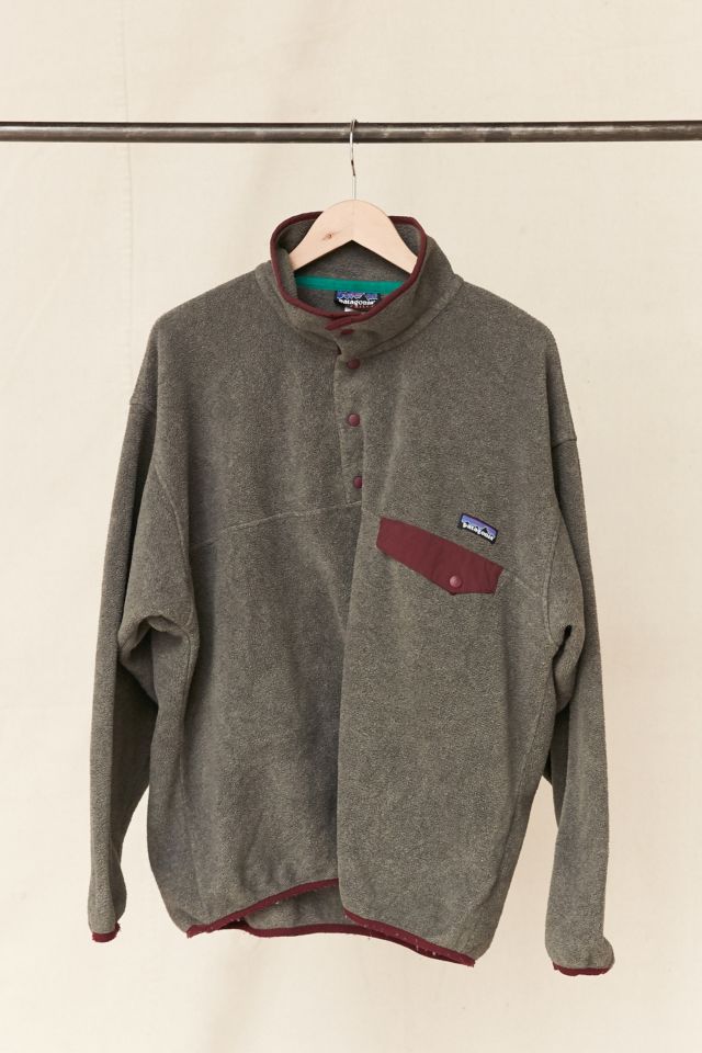 Veste en molleton vintage de couleur charbon Patagonia