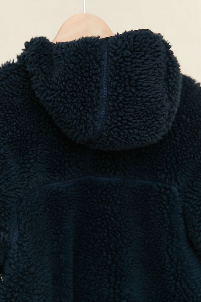 Blouson à capuchon vintage en polaire bleu marine Patagonia #1