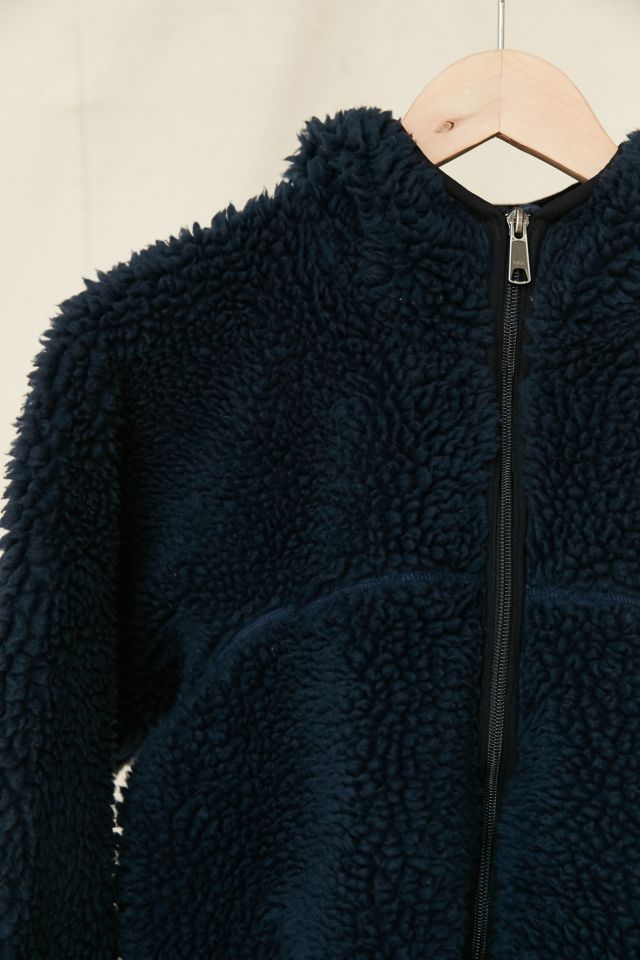 Blouson à capuchon vintage en polaire bleu marine Patagonia #2