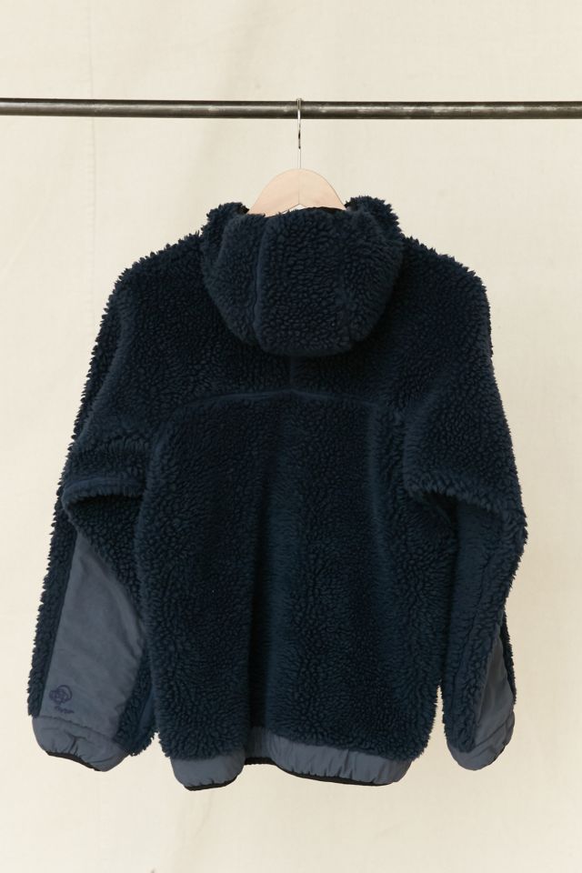 Blouson à capuchon vintage en polaire bleu marine Patagonia #3