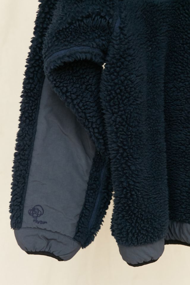 Blouson à capuchon vintage en polaire bleu marine Patagonia #4