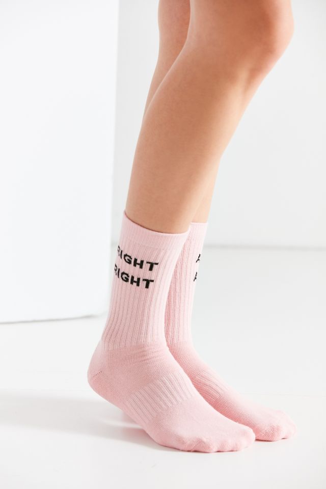 Out From Under Verbiage Ribbed Gym Sock #5