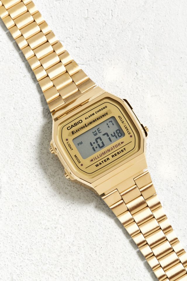 Casio Vintage Digital Black Gold