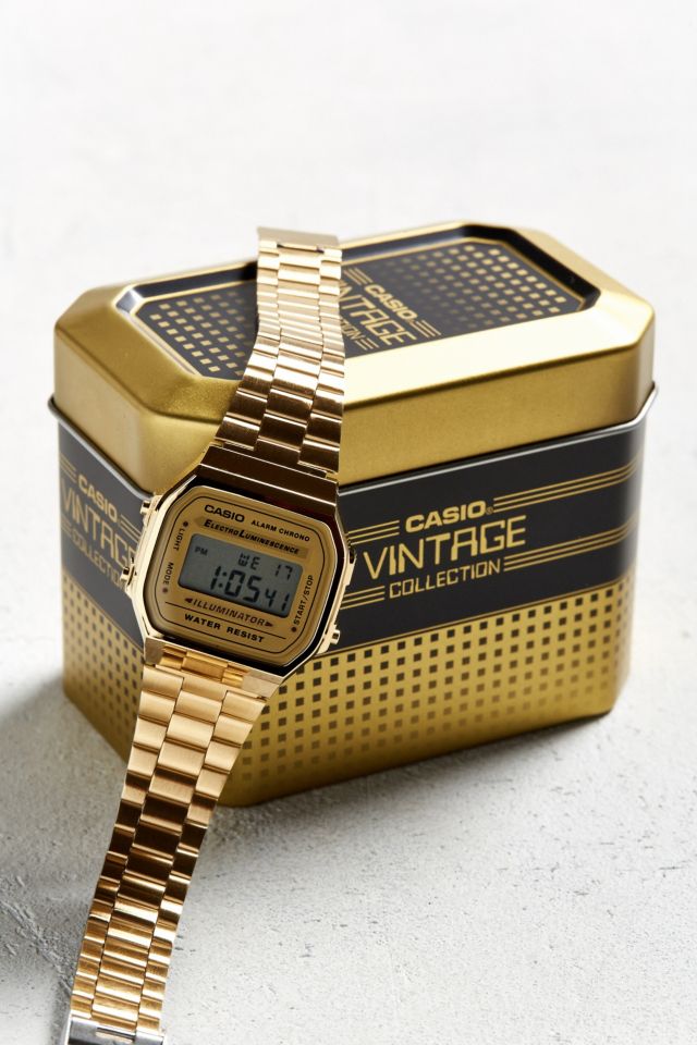 Casio Vintage Gold Digital Watch #3