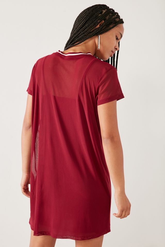 Silence + Noise Athletic Mesh T-Shirt Dress #1