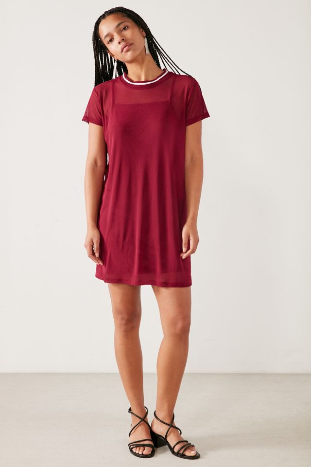 Silence + Noise Athletic Mesh T-Shirt Dress #2