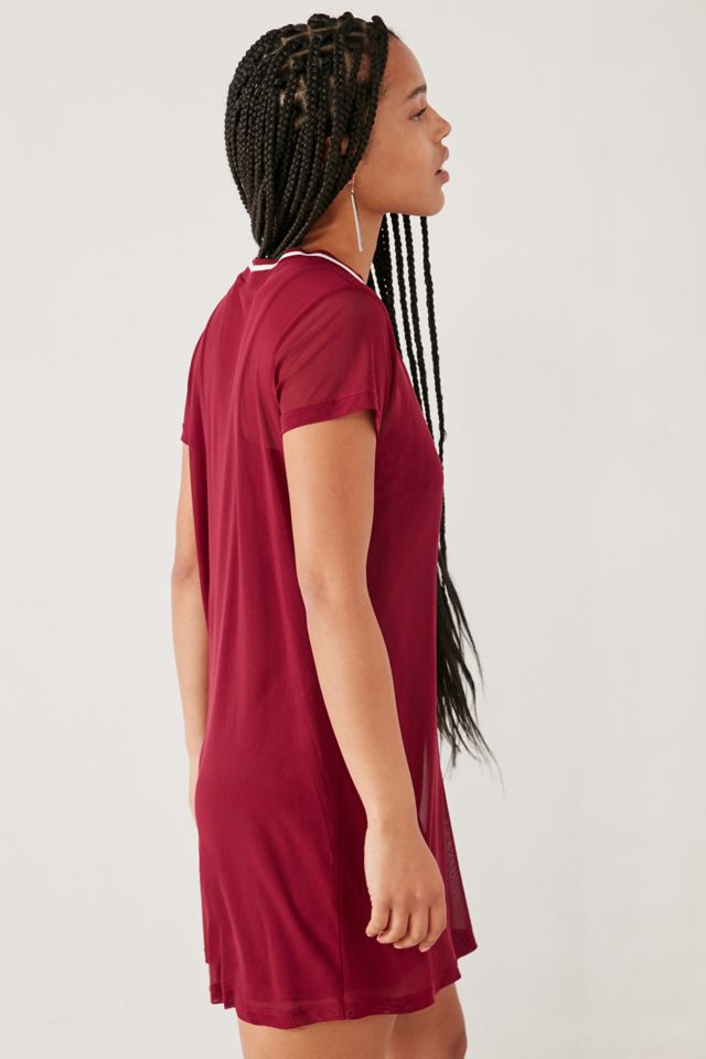 Silence + Noise Athletic Mesh T-Shirt Dress #5