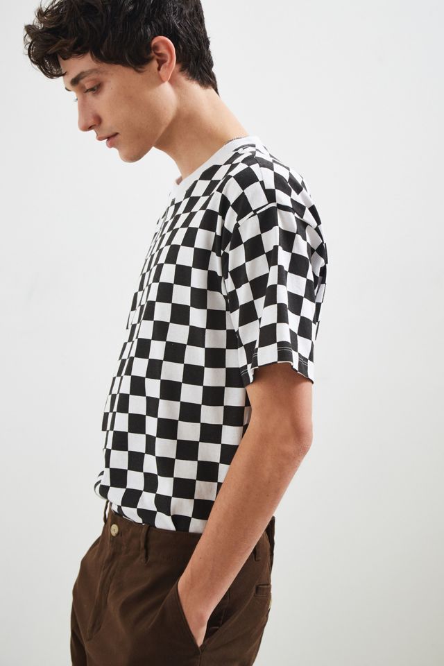 UO Checkered Tee | Urban Outfitters Canada