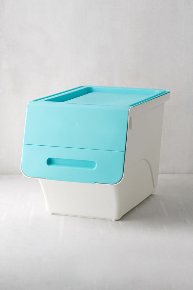 Stackable Turquoise Storage Box Set | Urban Outfitters