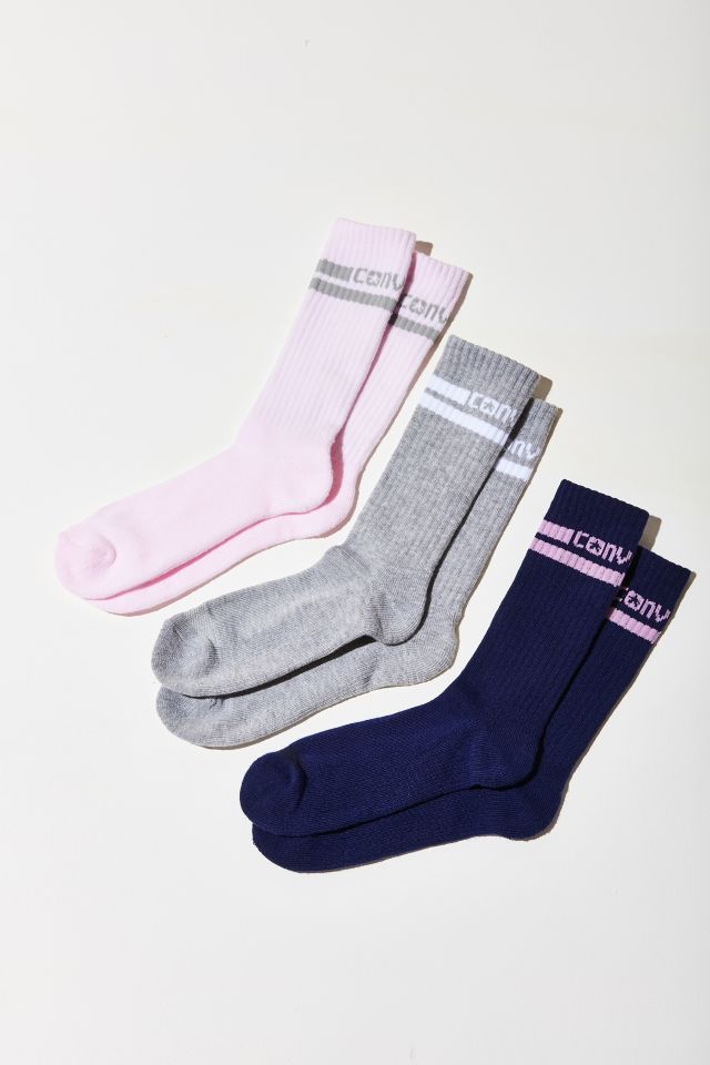 Converse Double Stripe Crew Sock 3 Pack