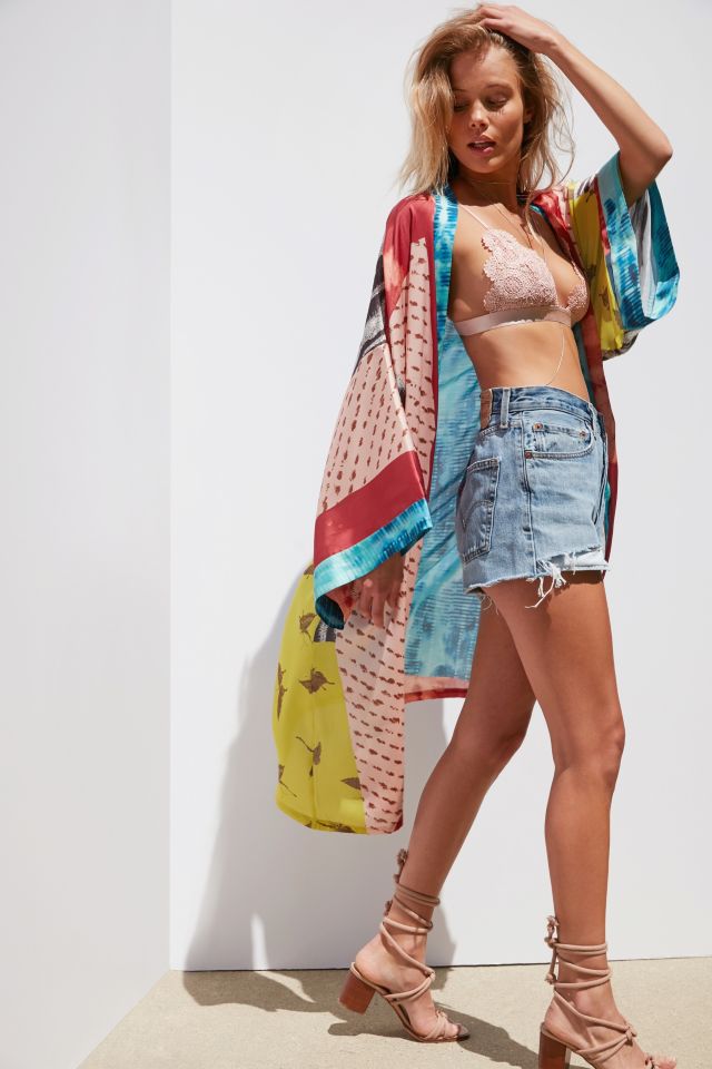 Ecote Antique Printed Kimono Jacket #3