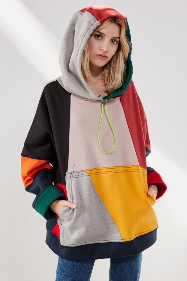 Colour block hoodie urban cheap outfitters