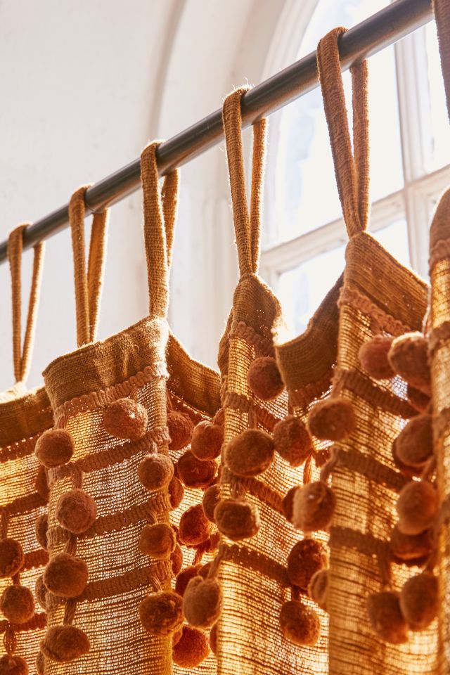 Averi Pompom Gauze Window Curtain #2