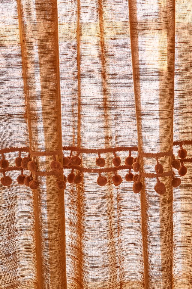 Averi Pompom Gauze Window Curtain #3