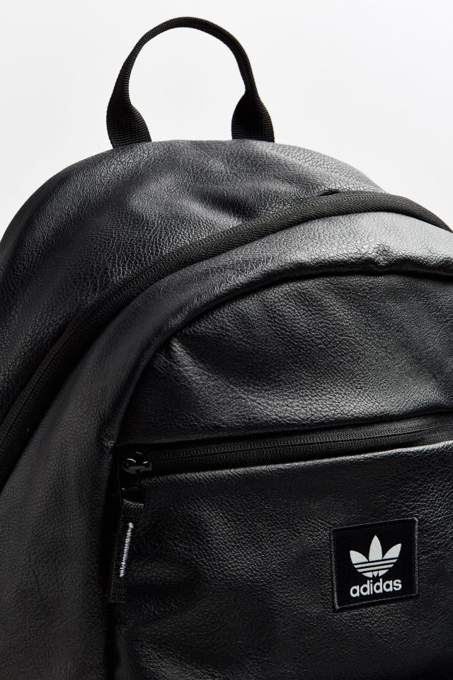 Adidas black cheap leather backpack