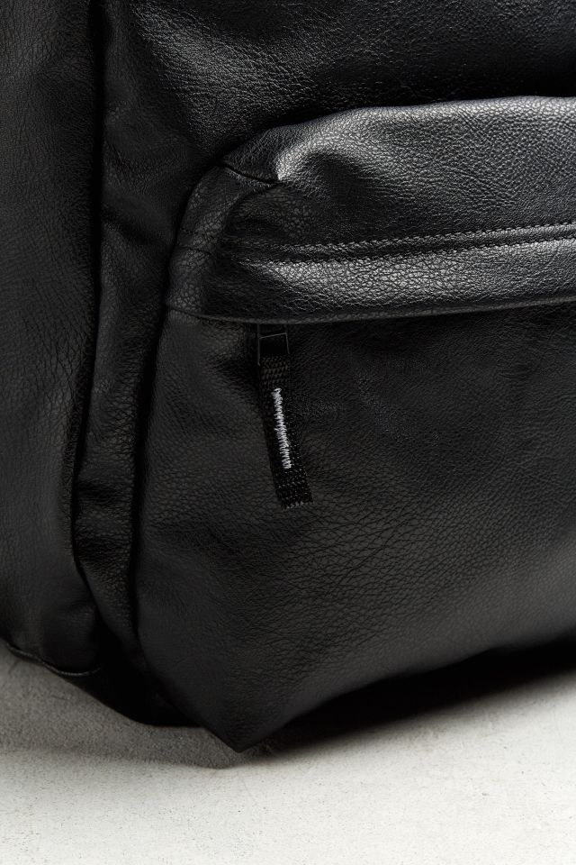 adidas Originals Originals National Premium Faux Leather Backpack in Black  for Men