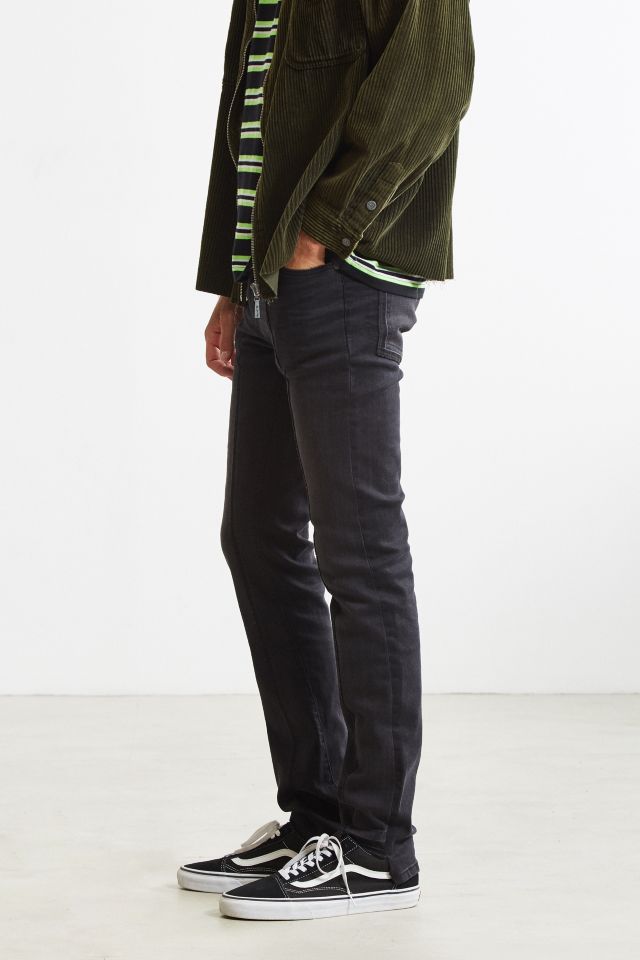 Jeans torsadé étroit ajusté noir à empiècements Cheap Monday #2