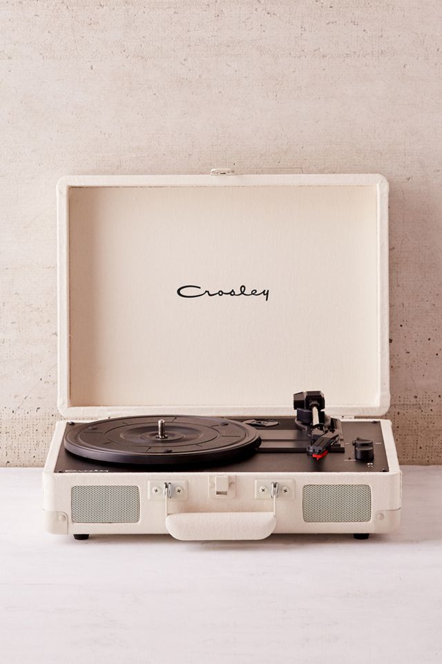 Crosley UO Exclusive Cream Canvas Cruiser Bluetooth Record Player