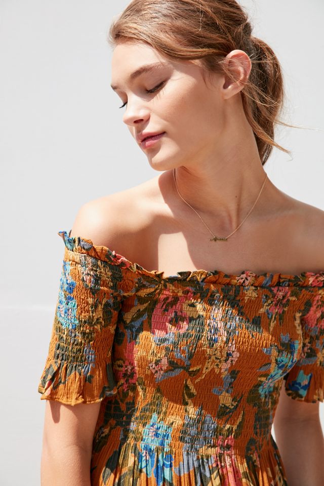 Womens Dresses Yellow Hm Smock Dress Kimchi Blue Off-The-Shoulder