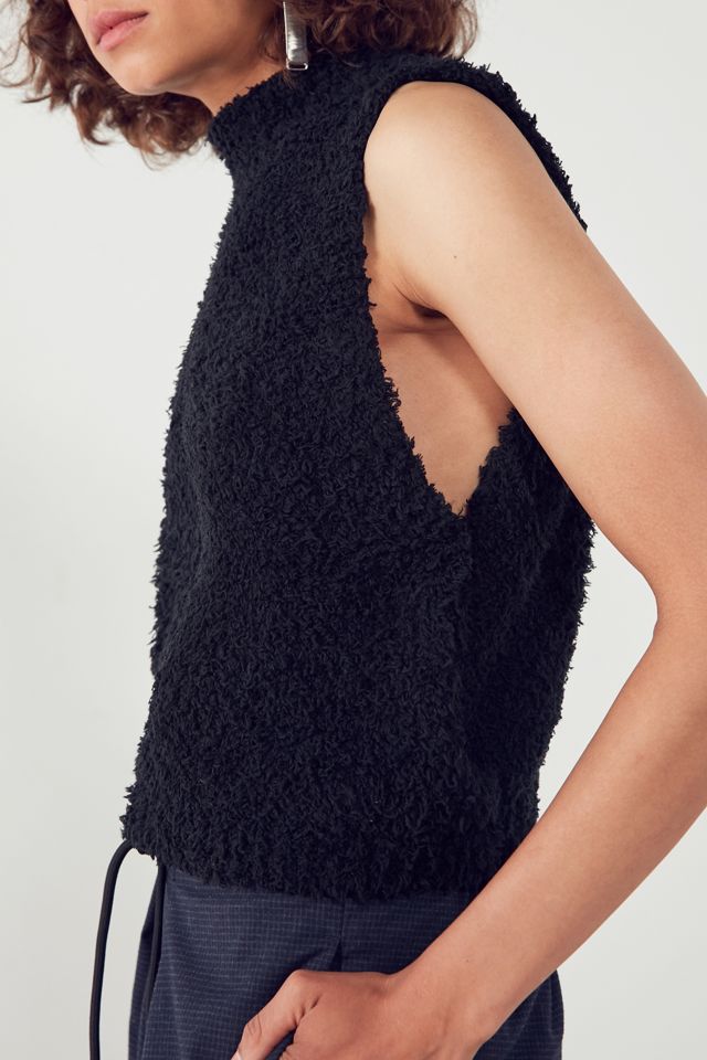 Silence + Noise Fuzzy Drop Armhole Sleeveless Sweater #1