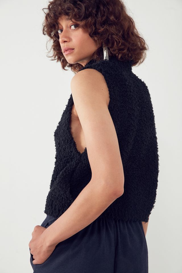 Silence + Noise Fuzzy Drop Armhole Sleeveless Sweater #4
