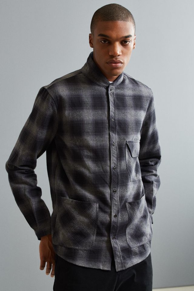 Fried Rice Corozo Long Tail Flannel Button-Down Shirt #1