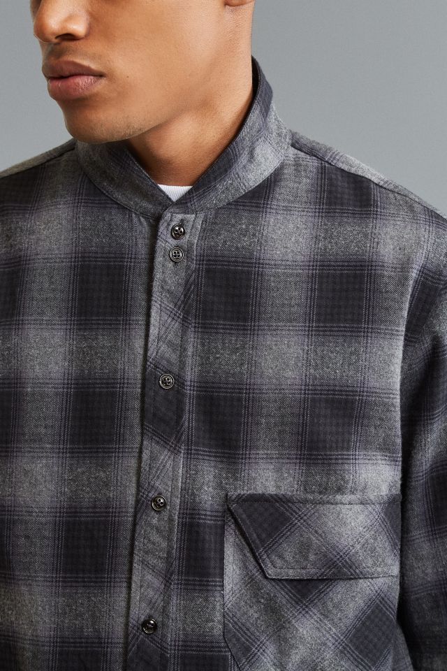 Fried Rice Corozo Long Tail Flannel Button-Down Shirt #2