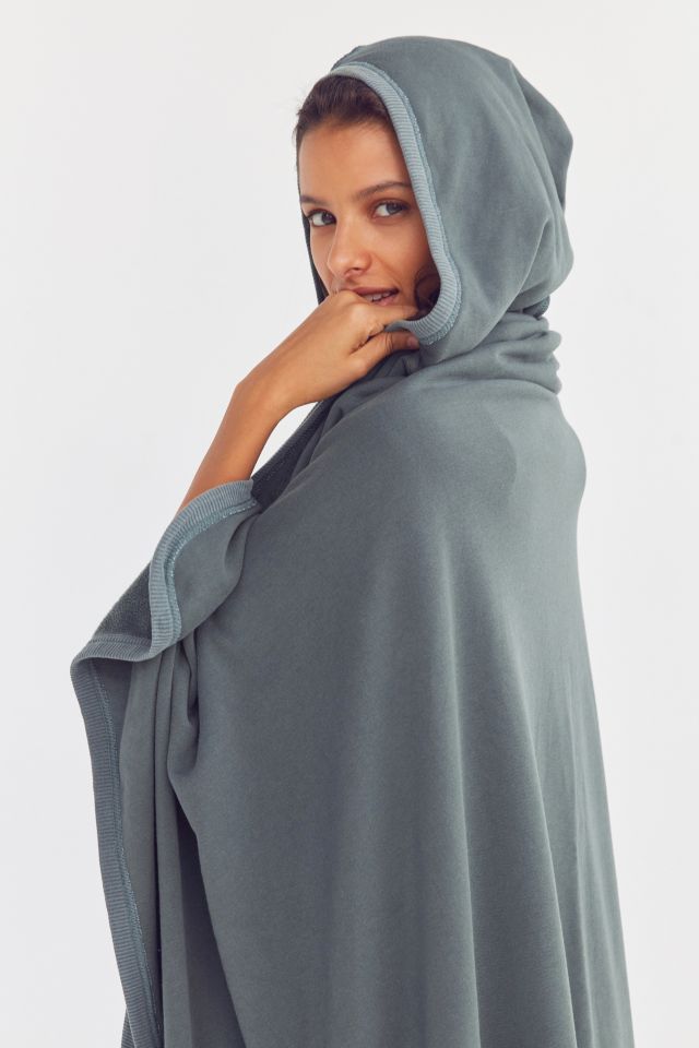 Beach Fleece Hooded Throw Blanket #1