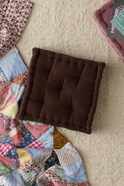 Washed Corduroy Floor Pillow - Thumbnail 3