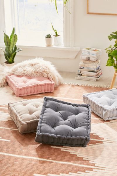 Better homes & gardens corduroy tufted square floor cushion best sale