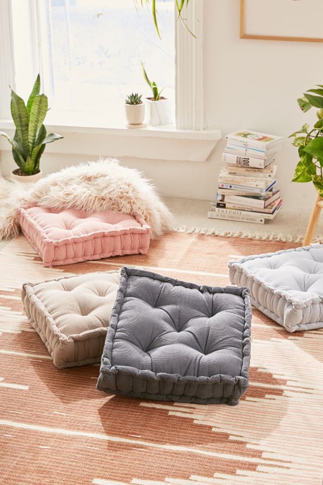 Corduroy floor cushion sale