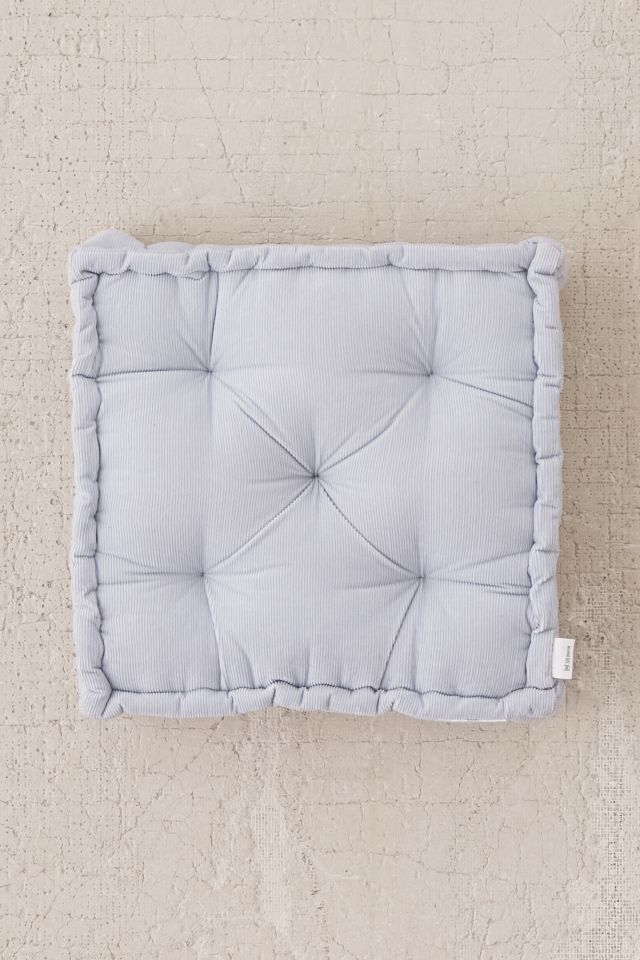Washed Corduroy Tufted Floor Pillow #1