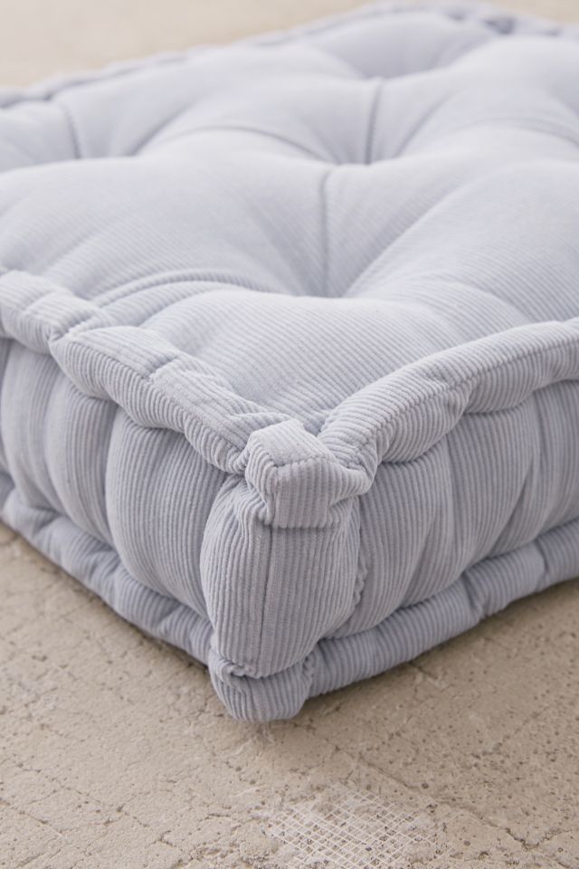 Washed Corduroy Tufted Floor Pillow #3