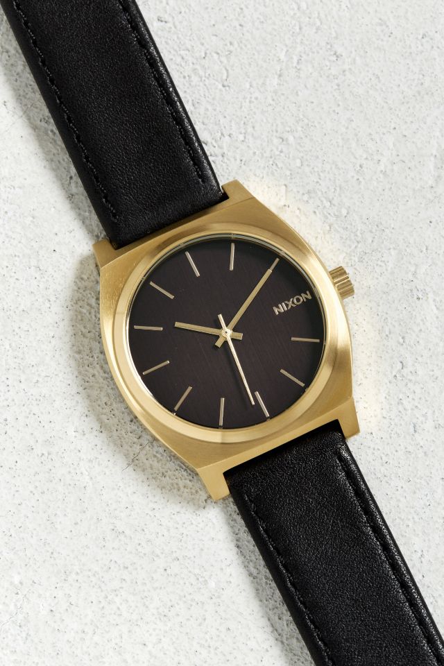 Nixon time teller discount leather