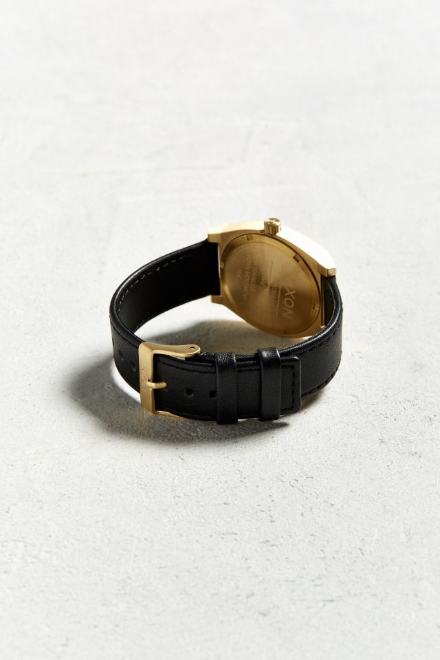 Nixon Time Teller Leather Band Watch #2