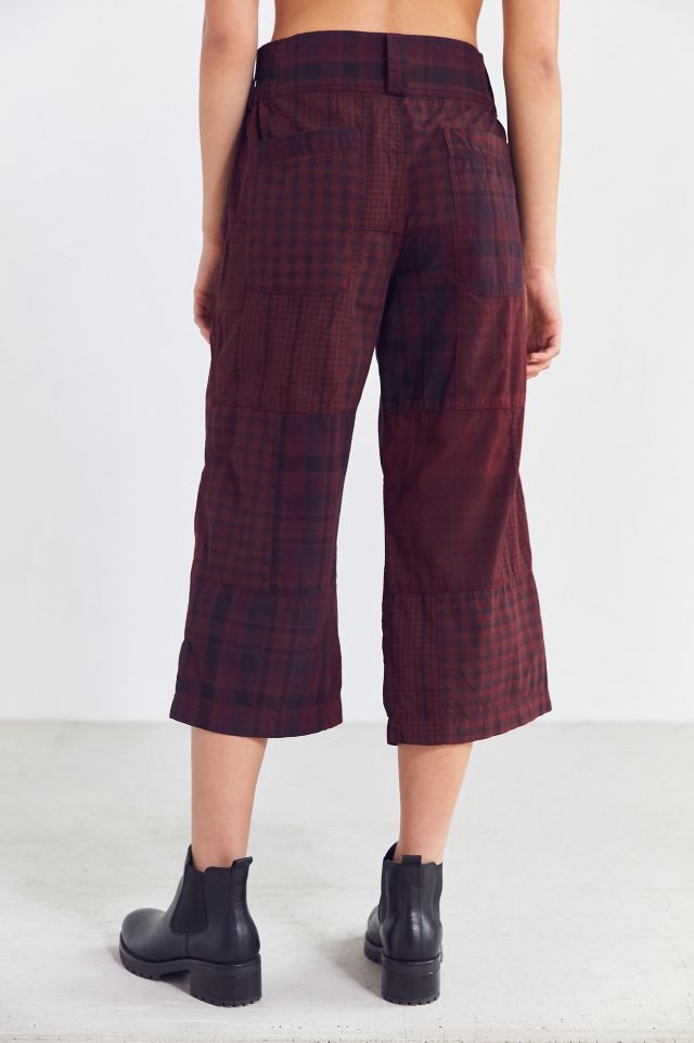 BDG Anna Patchwork Plaid Cropped Pant #1