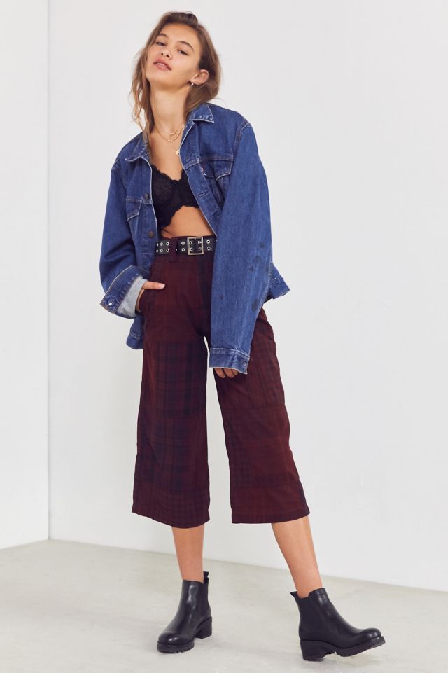 BDG Anna Patchwork Plaid Cropped Pant #3