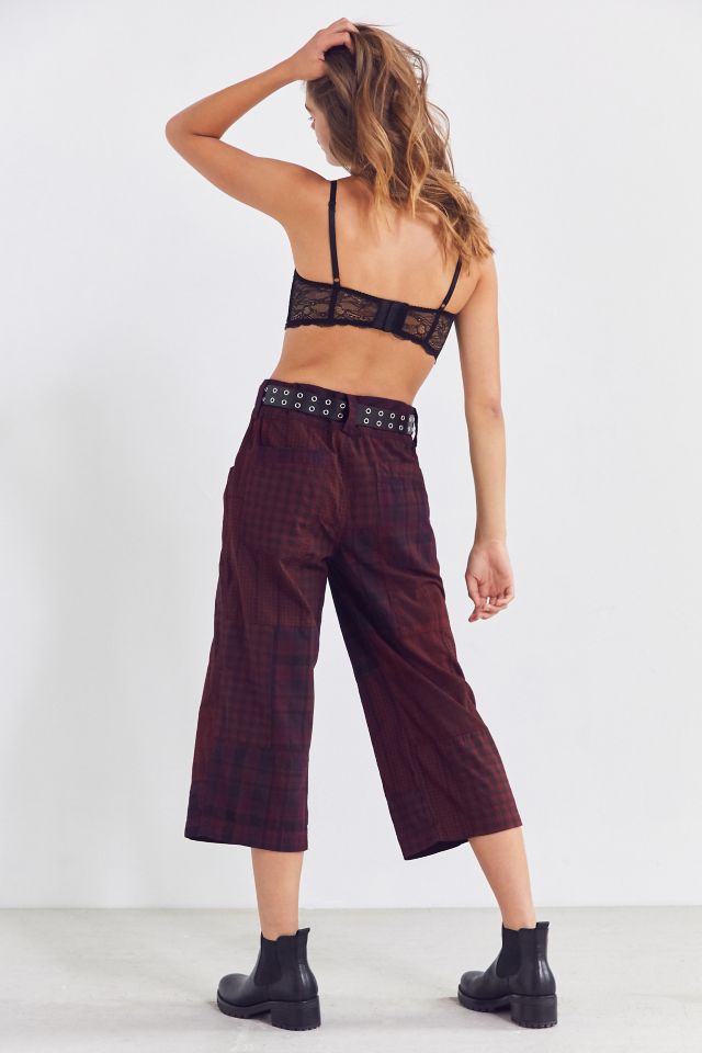 BDG Anna Patchwork Plaid Cropped Pant #4